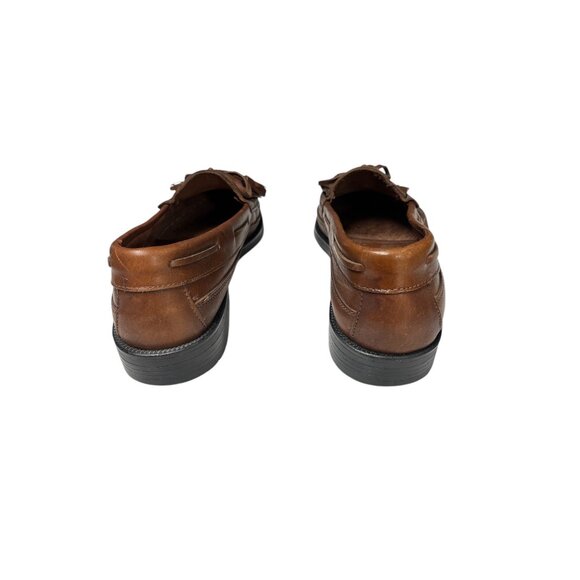 Nunn Bush Mens Brown Leather Tassel Loafers Size 8.5m - Picture 4 of 9